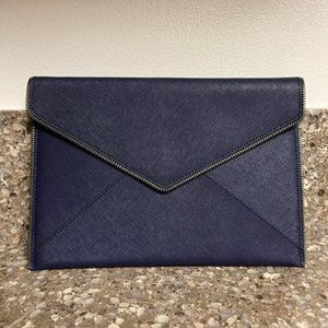 Rebecca Minkoff Envelope Clutch Bag in Navy